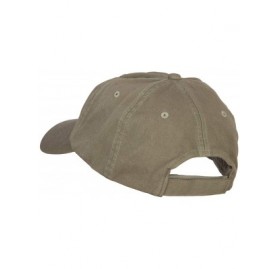 Baseball Caps Low Profile Dyed Cotton Twill Cap - Olive - CQ112GBY79X $9.72