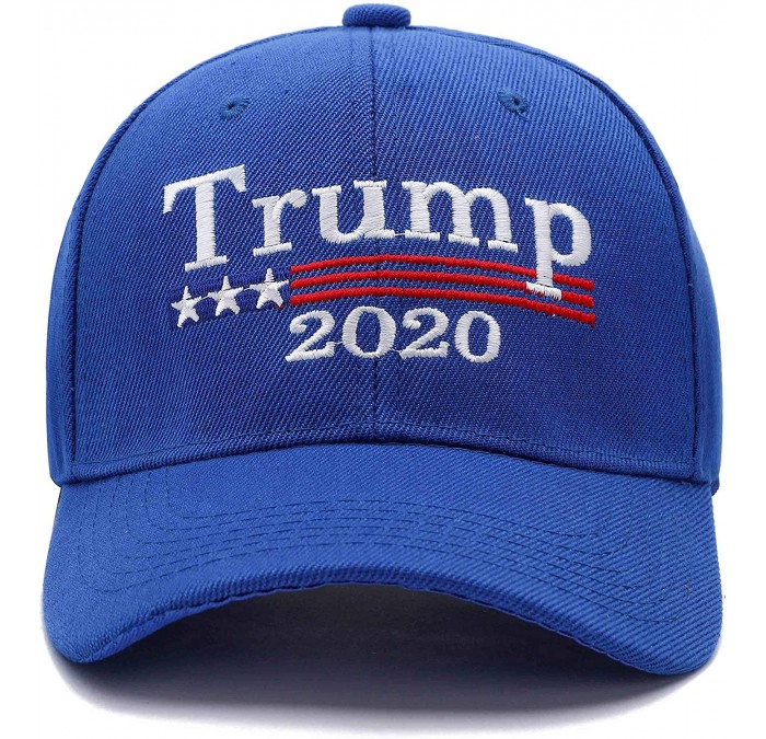 Baseball Caps Make America Great Again Hat Donald Trump 2020 USA Cap Adjustable - Blue - C1192KZOK4Z $21.80