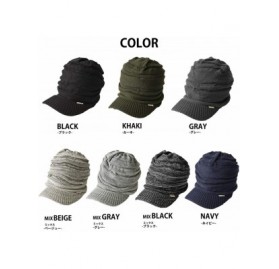 Skullies & Beanies Mens Summer Knit Beanie Hat - Womens Slouchy Visor Cap Winter Baggy Slouch Knit - Mix Gray - CB11K50YDJ1 $...