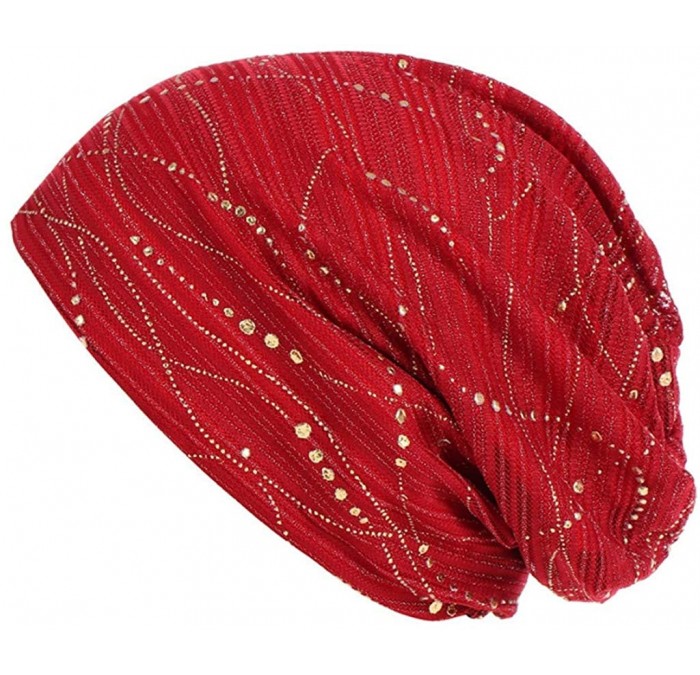 Sun Hats Women Muslim Soft Hat- Lace Cross Bonnet Hijab Turban Hat Chemo Cap (Many Color for Choose) - C018RZZ24RR $10.37
