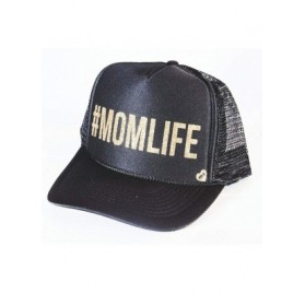 Baseball Caps Women's Momlife Black and Gold Hat - CF12O0HAU1C $62.92