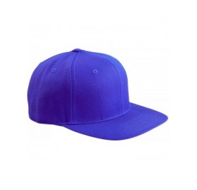 Baseball Caps Flexfit 6 Panel Premium Classic Snapback Hat Cap - Royal - CJ12D6KECQ5 $12.54