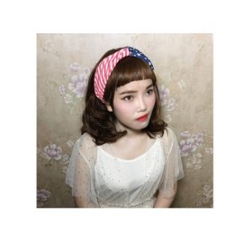 Headbands Bohemain Flower Printed Hairband Absorbent Sweatbands for Sports or Fashion - Flag C - CW18S4L8S6W $8.54