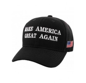 Baseball Caps Make America Great Again Our President Donald Trump Slogan with USA Flag Cap Adjustable Baseball Hat Red - CI12...