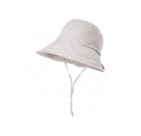 Bucket Hats Packable Sun Bucket Hats for Women with String Beach SPF Protection Bonnie Gardening 55-59cm - Gray_89009 - CT18C...