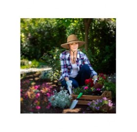 Sun Hats Womens Sun Hat with Wind Lanyard UPF Beach Packable Summer Cowboy Sun Straw Hats for Women Men - 001_khaki - CW194X8...