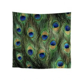 Headbands Single Side Print Mandala Bandana Square Handkerchief Girl Wrap - Peacock Feather - CP197WC0SKX $15.13