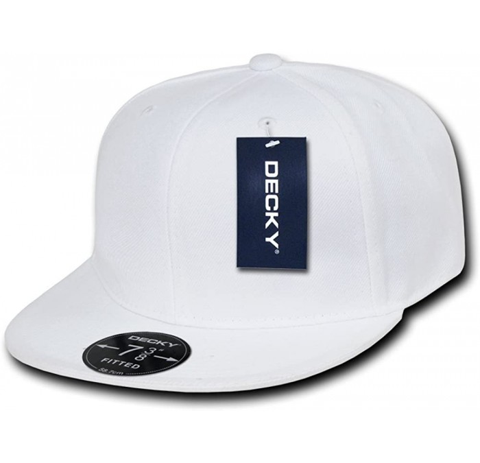 Baseball Caps Retro Fitted Cap - White - CV1199QEDTH $27.76