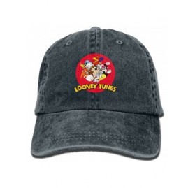 Baseball Caps Looney Tunes Denim Hat Adjustable Unisex Classic Baseball - Navy - CY18DW9N8TL $17.72