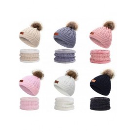 Skullies & Beanies Winter Toddler Crochet Toboggan Earflap - Child-1 Beige - CR1934CH2QZ $6.47