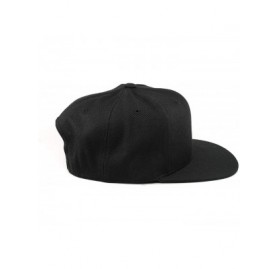 Baseball Caps 'Midnight Salute' Black Leather Patch Classic Snapback Hat - One Size Fits All - Black - C6194WSMO6U $25.28