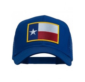 Baseball Caps Texas State Flag Patched Mesh Cap - Blue - C211TX7G0FR $14.20