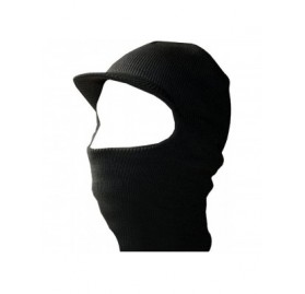 Balaclavas Face Ski Mask with Visor - Black - CA111HQW41V $19.00