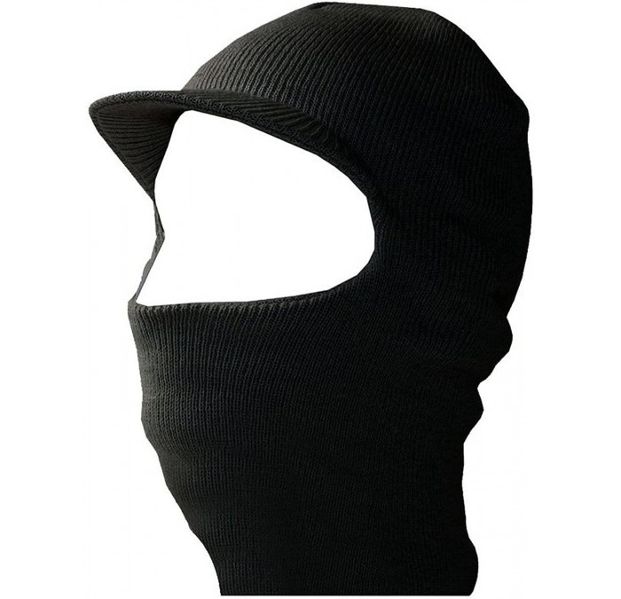 Balaclavas Face Ski Mask with Visor - Black - CA111HQW41V $10.64