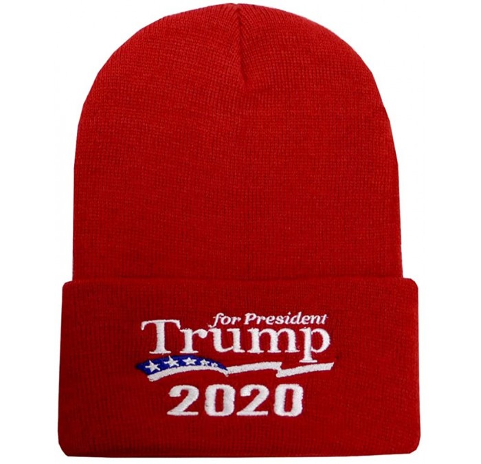 Skullies & Beanies Sk901 Trump Collection Ski Winter Beanie Hat - Multi Colors - Red - CH18K3SIEW2 $26.17