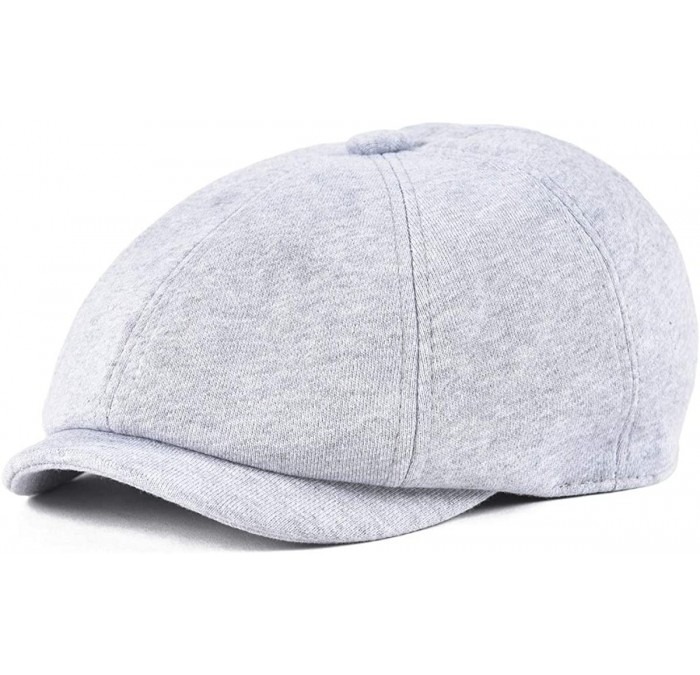 Newsboy Caps Men's Cotton Flat Ivy Gatsby Newsboy Driving Hat Cap - Style4-light Grey - C818G6CAMQW $12.89