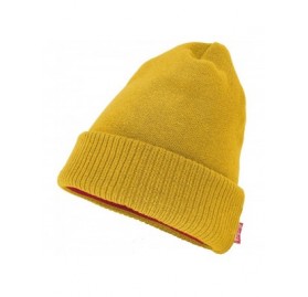 Skullies & Beanies Adult Unisex Cool Cotton Beanie Slouch Skull Cap Long Baggy Winter Hat Warm - Solid - Yellow - CJ18KZYMCO3...