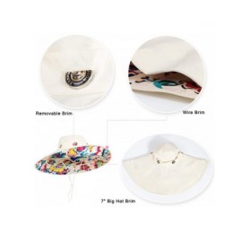 Sun Hats Womens Large Brim Floppy Foldable Roll up UPF 50+ Beach Sun Hat - Beige - CY11ZVBYKHT $15.41