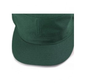 Baseball Caps Made in USA Cotton Twill Military Caps Cadet Army Caps - Dark Green - CR18E4DDEUM $7.70
