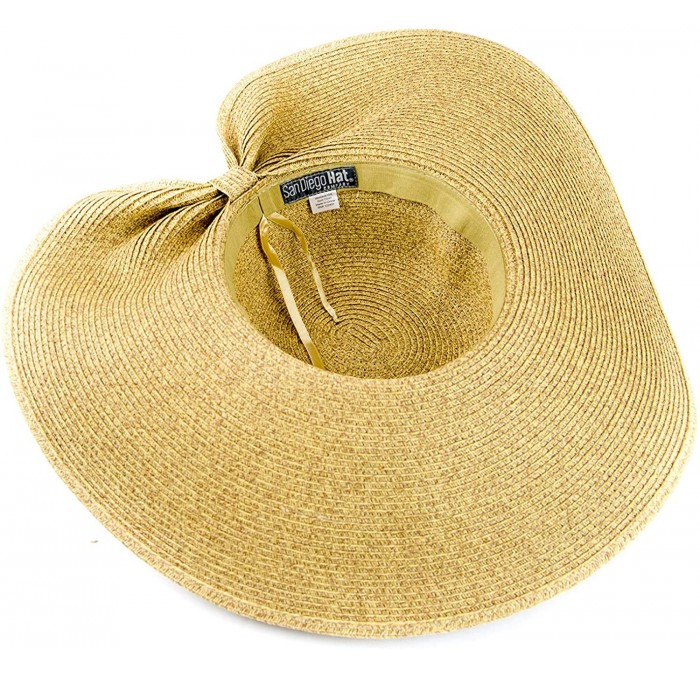 Sun Hats Women's Ultrabraid Sun Brim with a Gathered Back Style - Once Size - Natural - CB189Q2GZDN $36.85