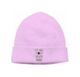 Skullies & Beanies Soft Knitting Hat for Men Women- We All Float Down Here Skull Cap - Pink - CB18L75C9SE $11.19