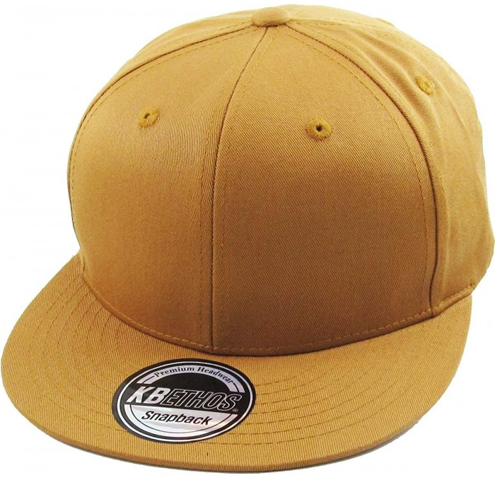 Baseball Caps Classic Snapback Hat Blank Cap - Cotton & Wool Blend Flat Visor - (4.1) Timberland - C511KG9RHC1 $21.50