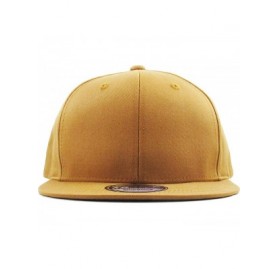 Baseball Caps Classic Snapback Hat Blank Cap - Cotton & Wool Blend Flat Visor - (4.1) Timberland - C511KG9RHC1 $10.32