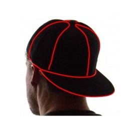 Baseball Caps Light Up Snapback Hat Boys & Girls LED Baseball Accessory - Red - CF120FWRW9L $27.52