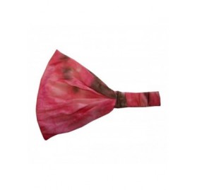 Headbands Pink Stretchy Headwrap Tye Dye Boho Wide Hair Band Yoga (Motique Accessories) - Pink - C911VZLQ2LB $11.97