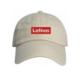 Baseball Caps Latinas Dad Hat Cotton Baseball Cap Polo Style Low Profile - Putty - CG18662XKQ9 $8.87