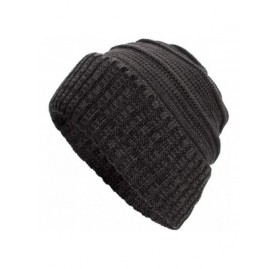 Skullies & Beanies Women Men Warm Baggy Weave Crochet Winter Wool Solid Knit Ski Beanie Skull Caps Hat - Gray - C018HXYS9QK $...