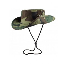 Sun Hats 100% Cotton Stone-Washed Safari Booney Sun Hats - Woodland - CM17X66TLE9 $11.25