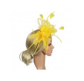 Headbands Fascinator Headpiece Headdress Headband - Yellow - CA18SLS7OE5 $10.62