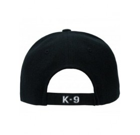 Baseball Caps K-9 Police Unit Officer Gear- 3D Embroidered Adjustable Baseball Cap Hat-Black-Adjustable - CQ12OCACM5I $14.79