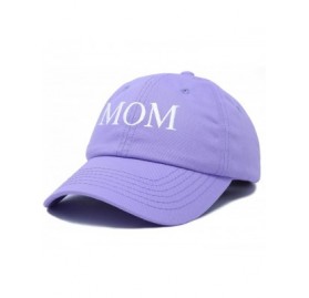 Baseball Caps Embroidered Mom and Dad Hat Washed Cotton Baseball Cap - Mom - Lavender - C218Q7GD0UR $11.05