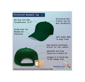 Baseball Caps Custom Baseball Cap Sport Scuba Diving Flag Embroidery Dad Hats for Men & Women - Forest Green - C818SDZ4GZ0 $2...