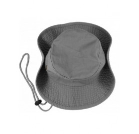 Sun Hats 100% Cotton Stone-Washed Safari Booney Sun Hats - Grey - C217XMMLL92 $12.36