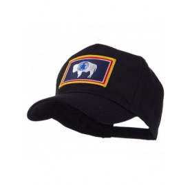 Baseball Caps USA Western State Embroidered Patch Cap - Wyoming - C911E8U1R8T $19.14