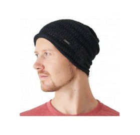 Skullies & Beanies Hemp Summer Beanie for Men - Womens Sweat Wicking Knit Japanese Hat Hipster Cap - Black - CE17YX3TH38 $39.77