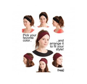Headbands Charm Womens Headband Running Bandana - Mens Workout Elastic Head Sweat Band - Purple - CI11IACDH29 $27.33