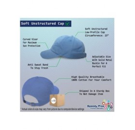 Baseball Caps Soft Baseball Cap Custom Personalized Text Cotton Dad Hats for Men & Women - Light Blue - CM18DLRY6MG $17.64