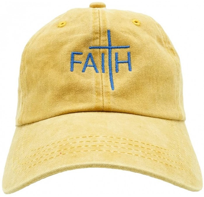 Baseball Caps Nissi Faith Dad Hats - Gold - CR189IUTN2A $42.00