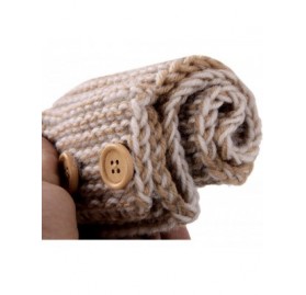 Cold Weather Headbands Women Winter Chunky Cable Knit Turban Headband Hairband Ski Hat Ear Warmer Head Wrap - 2 Coffee - CL12...