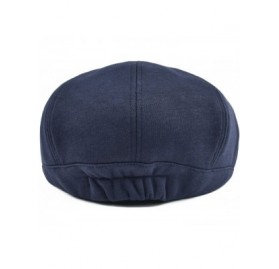 Newsboy Caps Men's Cotton Flat Ivy Gatsby Newsboy Driving Hat Cap - Style4-navy - CT18G6GMX7X $22.82