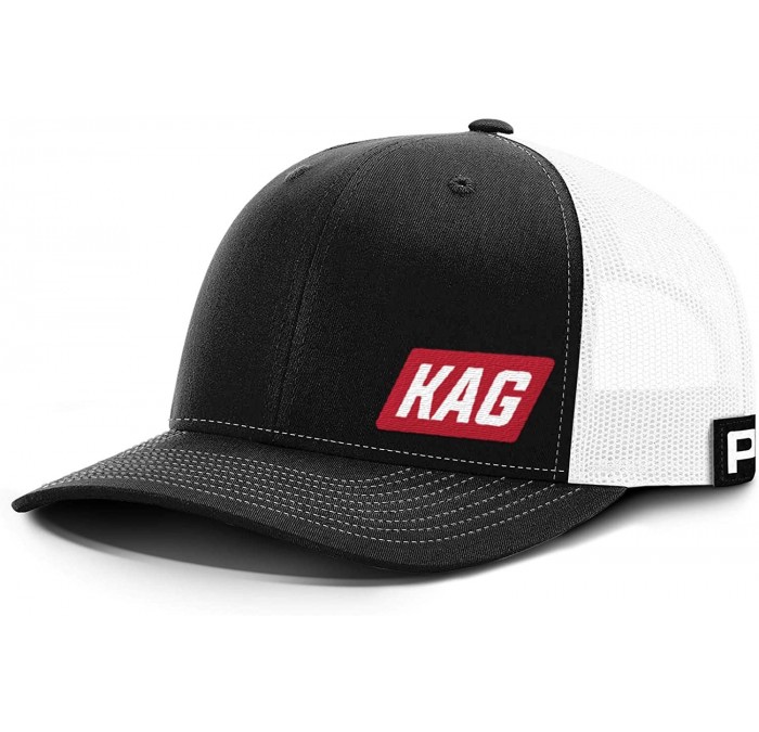 Baseball Caps Trump Hat KAG 2020 Back Mesh- Trump 2020 Hat - Black Front / White Mesh - CU18X733I4G $41.92