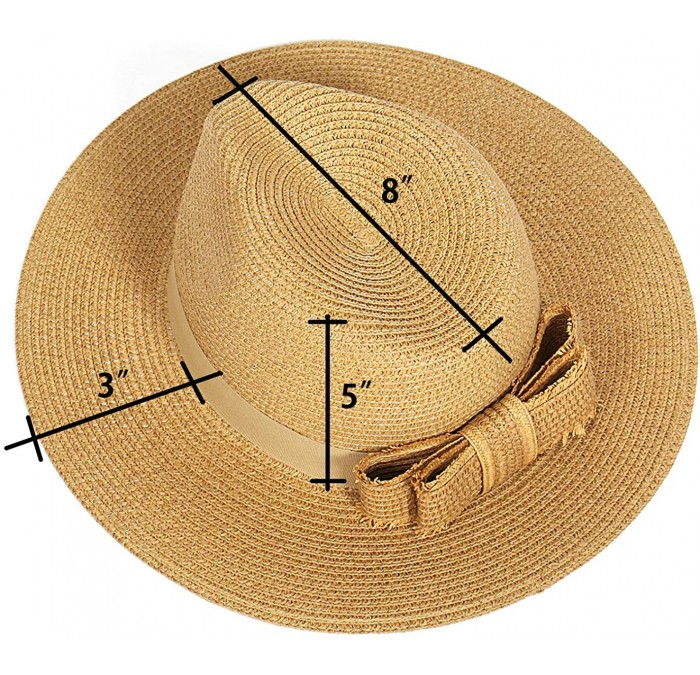 Beach Sun Hats for Women Large Sized Paper Straw Wide Brim Summer ...