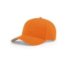 Baseball Caps 212 PRO Twill Snapback Flex Baseball HAT Blank FIT Cap - Orange - CU186A9NHM6 $10.50