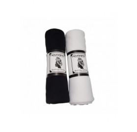 Headbands Colors Stretch African Headwrap - 2 Pcs Black and White - CD18U2TMQKM $28.17