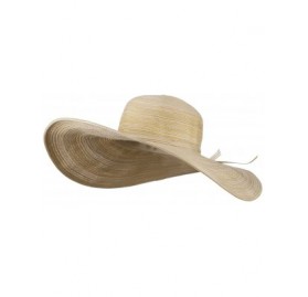 Sun Hats UPF 40+ Metallic Blend Wide Brim Hat - Natural W33S13A - CL11D3H8YDJ $38.48