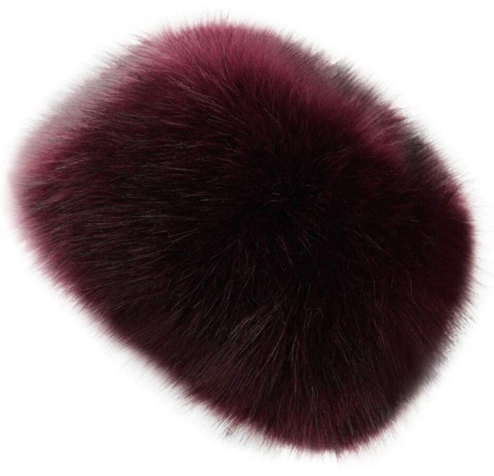 Skullies & Beanies Faux Fur Cossack Russian Style Hat for Ladies Winter Hats for Women - Purple - CN18SCZO0UQ $16.84